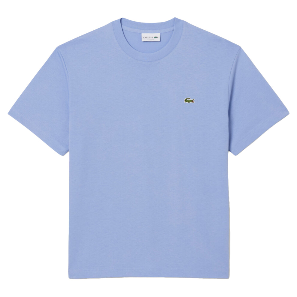 Lacoste (S, Delft Blue) Mens Embroidered Logo T-Shirt
