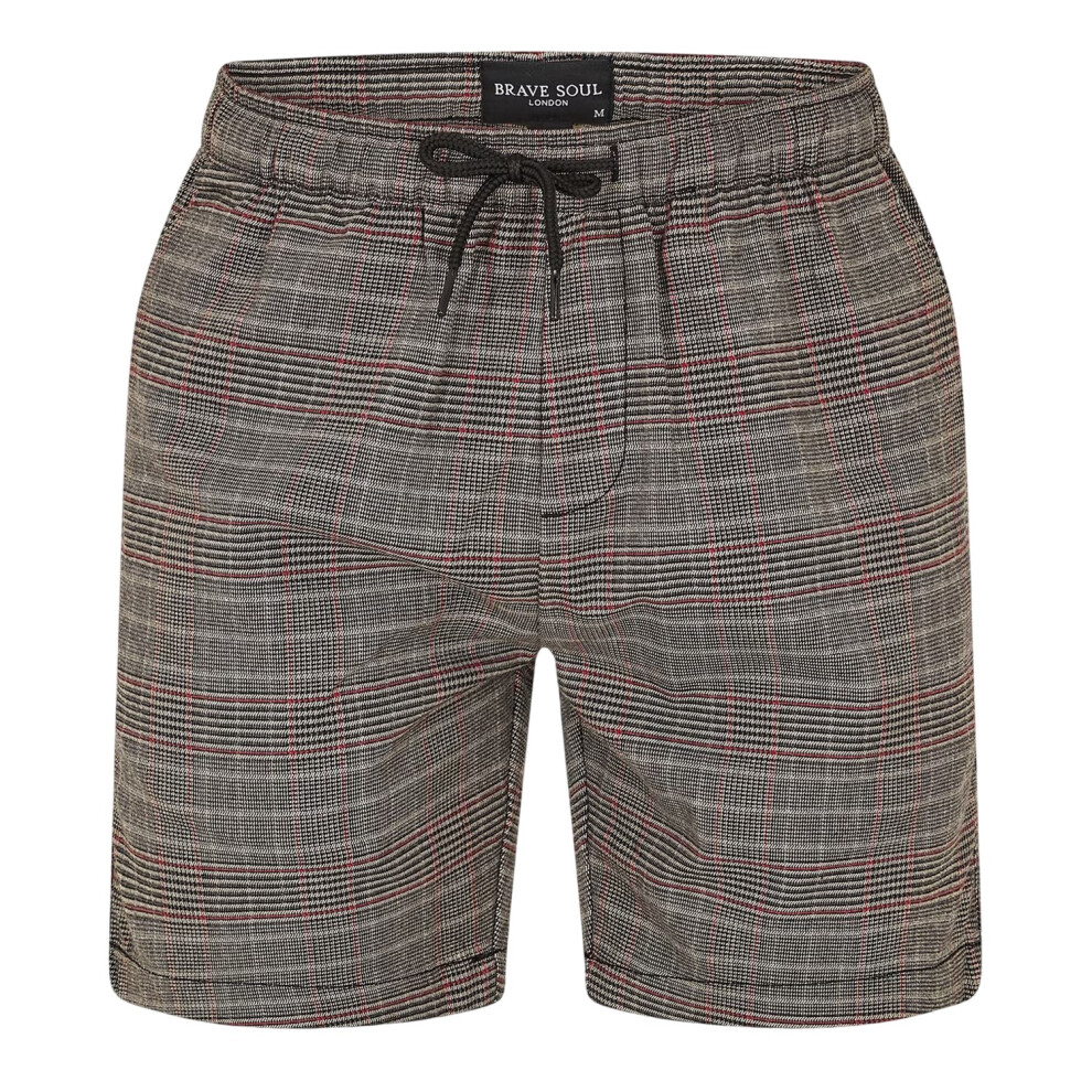 Brave Soul Mens Plaid Shorts