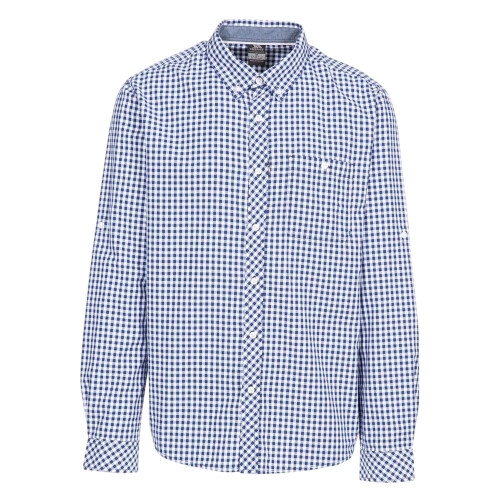 Trespass (XS, Blue Check) Trespass Mens Checkerboard Button-Down Shirt