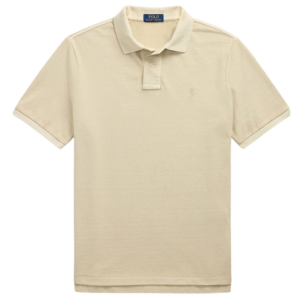 Ralph Lauren Mens Embroidered Logo Collared Slim Short-Sleeved Polo Shirt
