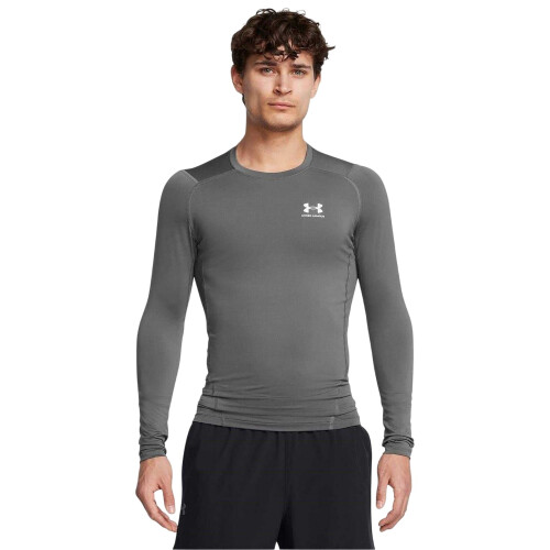 Under Armour (M, Grey) Under Armour Mens HeatGear Base Layer Top 2