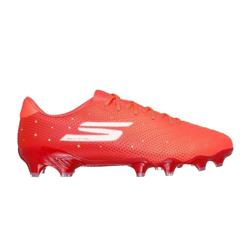 Skechers (6 Uk, Coral) Unisex Adult Skx 1.5 Cracked Firm Ground Football Boots