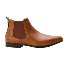 (12 UK, Brown) Lambretta Mens Amberley Chelsea Boots