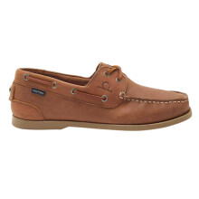 (9 UK, Dark Tan) Chatham Mens Leather Boat Shoes