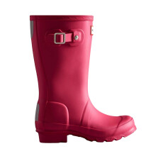 (4 UK, Pink) Hunter Childrens/Kids Original Waterproof Low Heel Wellington Boots
