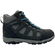 (3 UK, Grey/Teal) Karrimor Childrens/Kids Mount Leather Walking Shoes