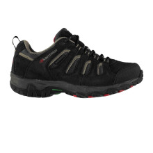 (6 UK, Black/Red) Karrimor Childrens/Kids Mount Leather Waterproof Walking Shoes