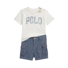 Ralph Lauren Baby Boys Polo T-Shirt & Shorts Set