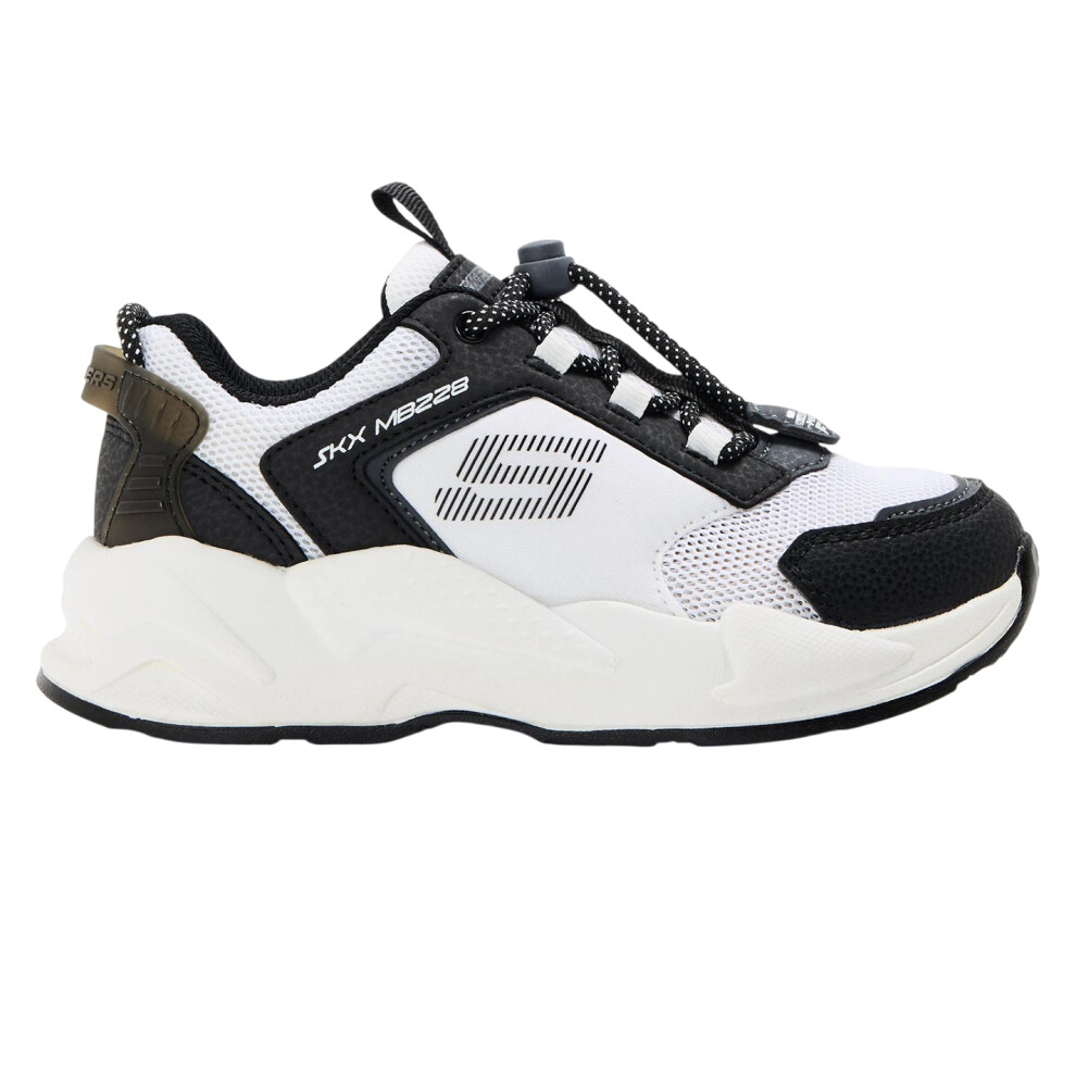 Skechers (11 Uk Child, White/Black) Childrens/Kids Ultrasurge Slip-On Trainers