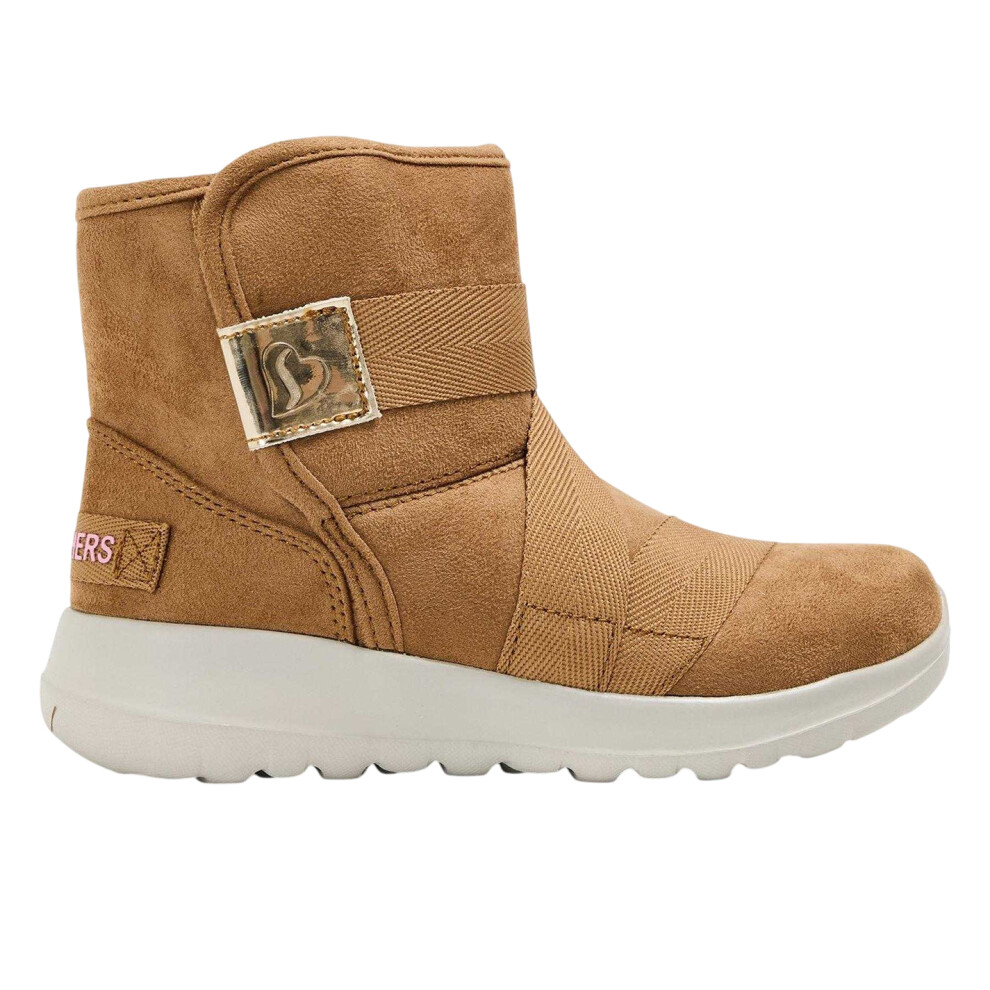 Skechers (1 Uk, Brown) Childrens/Kids Slip-On Trainers
