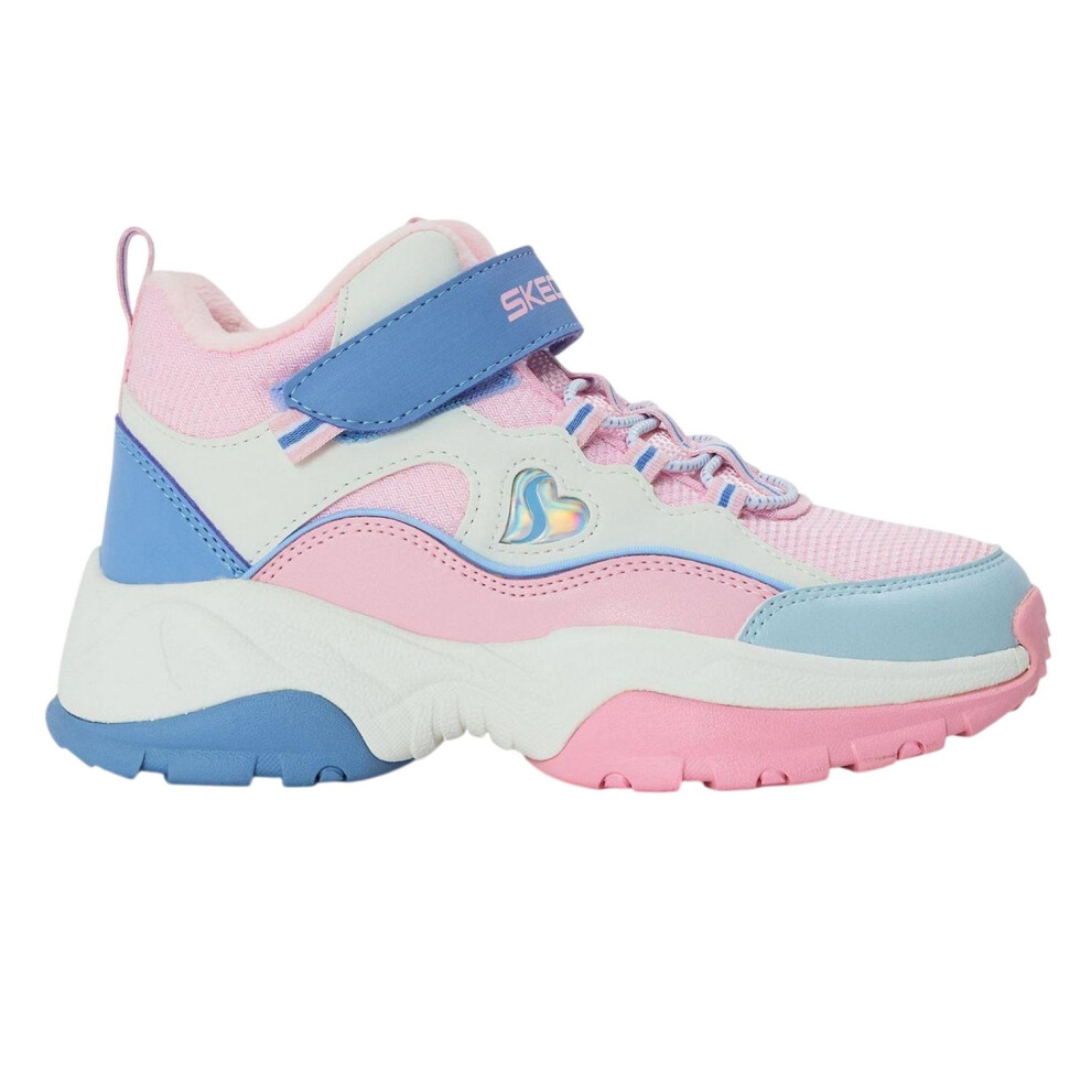 Skechers (12 Uk Child, Pink/Lavender) Childrens/Kids Kozmiks1 High Top Trainers