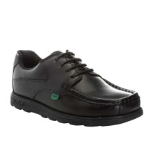 Kickers Boys Fragma Leather Lace Up School Shoes