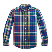 Ralph Lauren Boys Polo Checked Embroidered Shirt