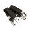 (One Size, Black) HyLAND Rubber Jodhpur Clips 1
