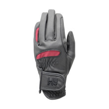 (XS, Black/Burgundy) Hy5 Adults Lightweight Riding Gloves