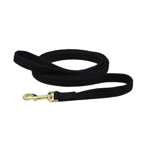 (One Size, Black) Hy Soft Webbing Lead Rein Without Chain