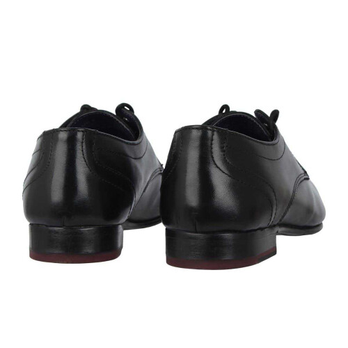 (5 UK, Black) Firetrap Boys Savoy Leather Derby Shoes 1