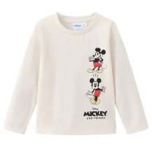 (5-6 Years, White) Disney Childrens/Kids Mickey Mouse Long-Sleeved T-Shirt