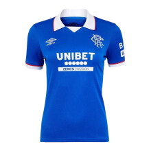 (12 UK, Lapis Blue) Umbro Womens/Ladies 2025/2026 Rangers FC Football Shirt