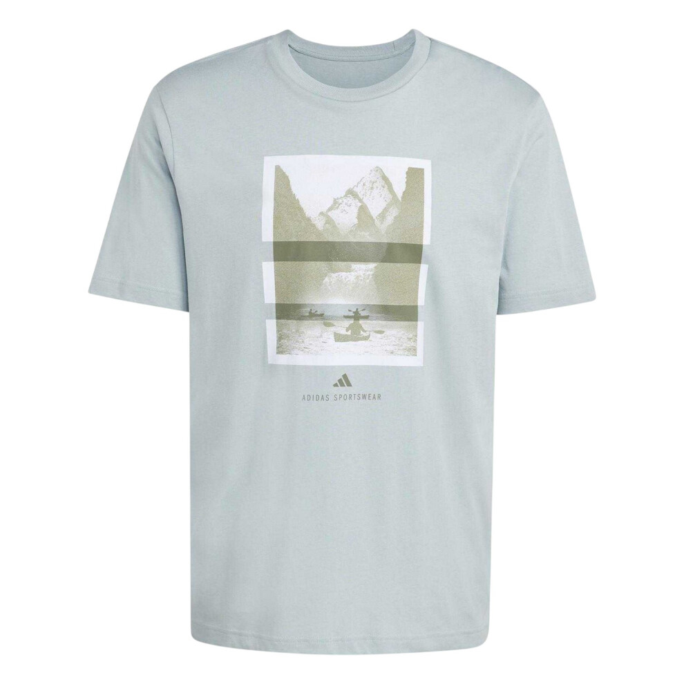 Adidas Mens Graphic Logo T-Shirt