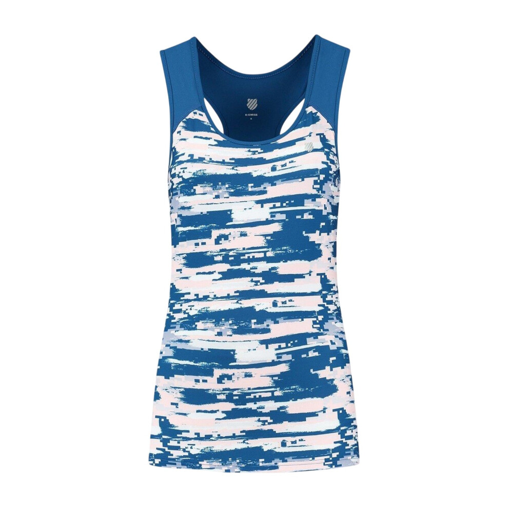 K-Swiss Womens/Ladies Abstract Scoop Neck Slim Tank Top