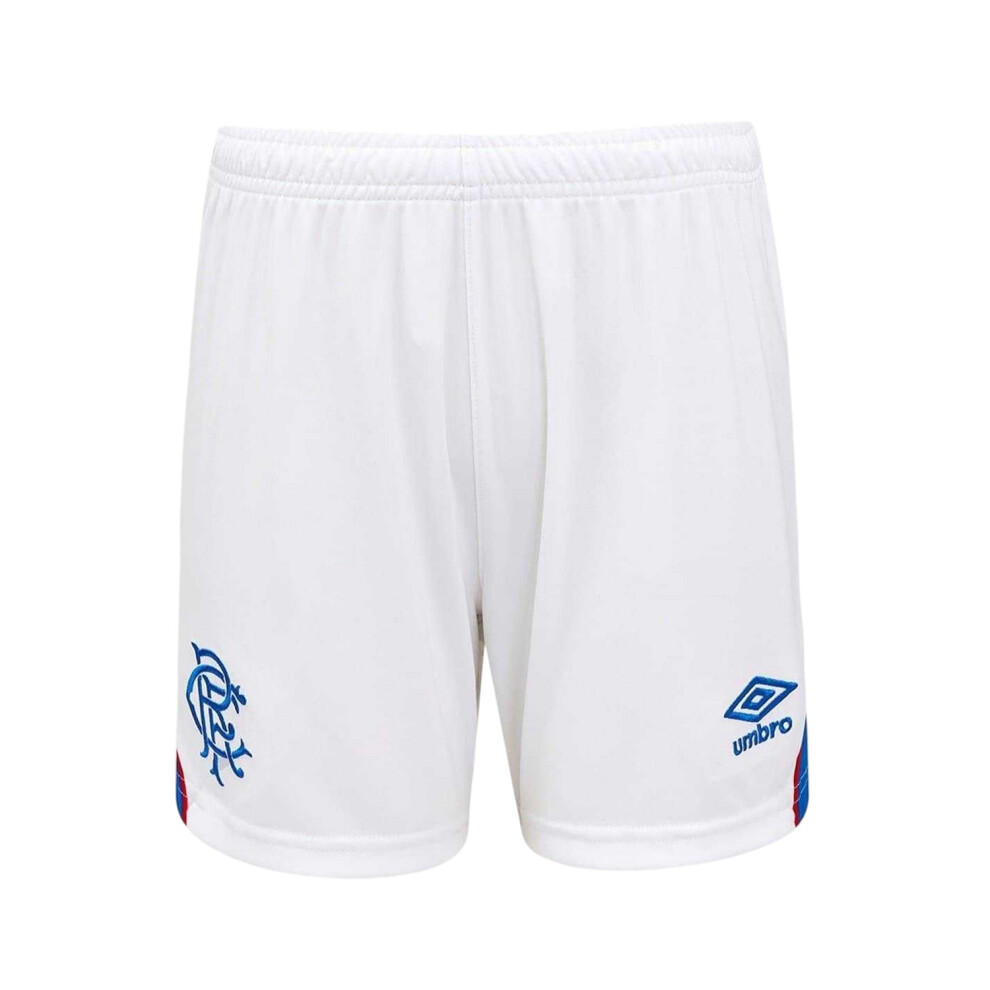 Umbro (S, White/Blue) Unisex Adult 2025/2026 Rangers Fc Football Shorts