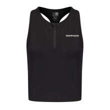 (12 UK, Black) Karrimor Womens/Ladies Quarter Zip Gym Tank Top