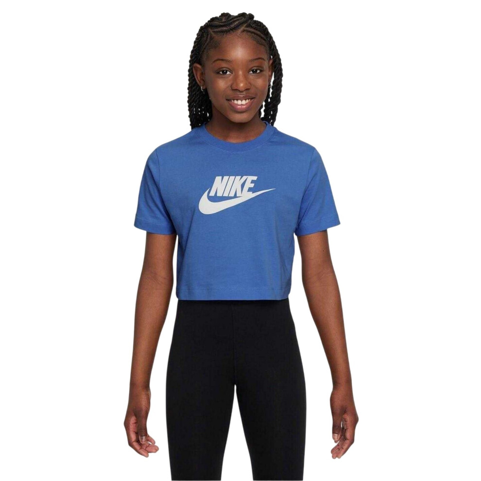 Nike (11-12 Years, Blue) Childrens/Kids Futura Swoosh Boxy T-Shirt