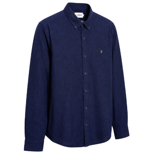 Farah (XXS, True Blue) Farah Mens Regular Button-Down Shirt 1
