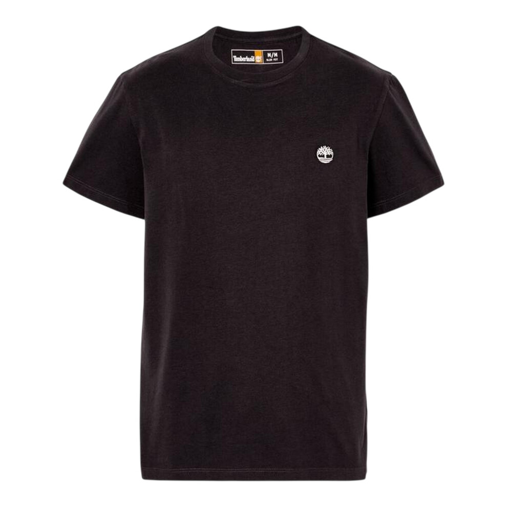 Timberland (L, Black) Mens River Embroidered Crew Neck T-Shirt