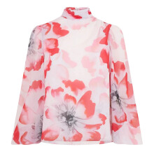 (6 UK, Ivory) Ted Baker Womens/Ladies Floral High-Neck Relaxed Fit Balloon Sleeve Blouse
