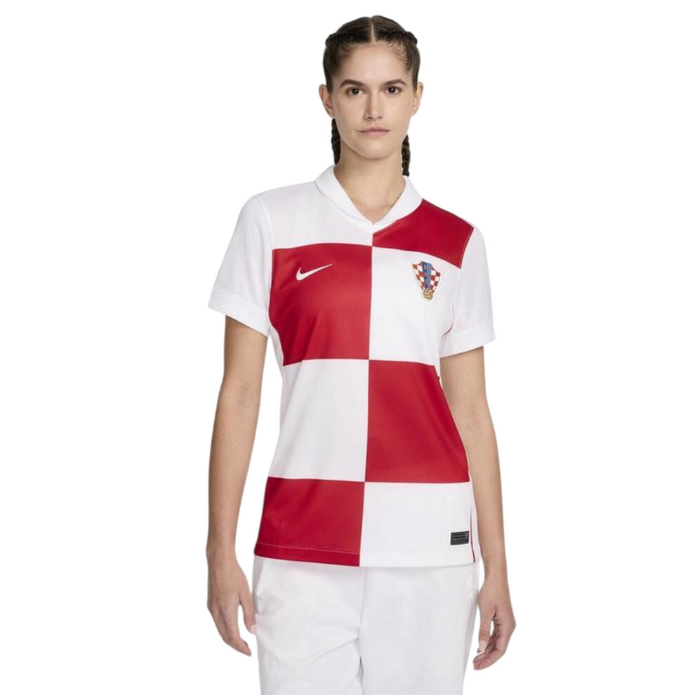 Nike (16 Uk, White) Womens/Ladies 2024 Croatia Home Jersey