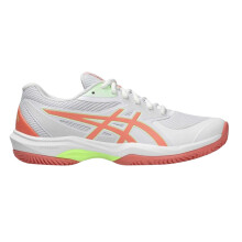 (6 UK, White/Guava) Asics Womens/Ladies Game FF Padel Shoes