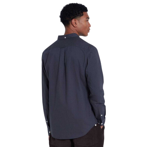 Farah (S, Charcoal) Farah Mens Slim Long-Sleeved Button-Down Shirt 1