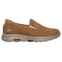 (6 UK, Chestnut) Skechers Womens/Ladies Gowalk Suede Trainers
