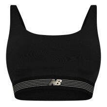 (12 UK, Black) New Balance Womens/Ladies Logo Training Sports Bra