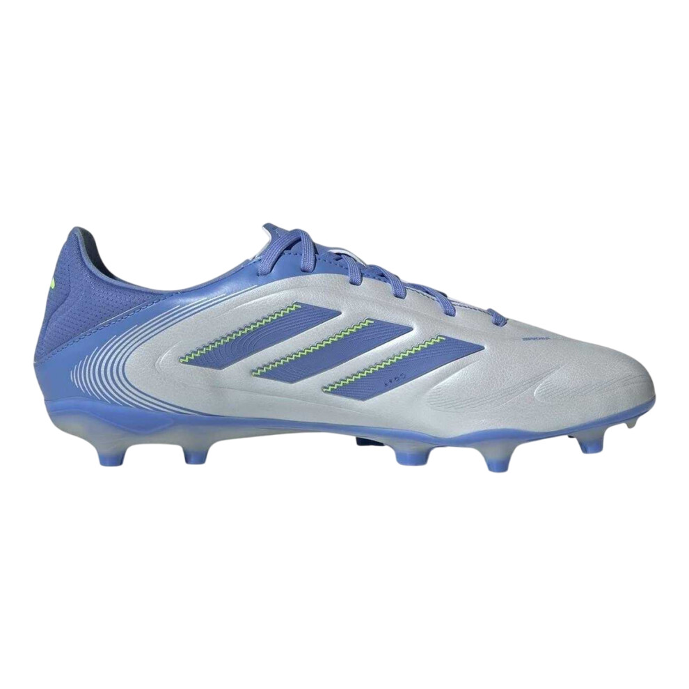 Adidas (10.5 Uk, Halo Grey/Blue) Mens Copa Pure 3 League Firm Ground Football Boots