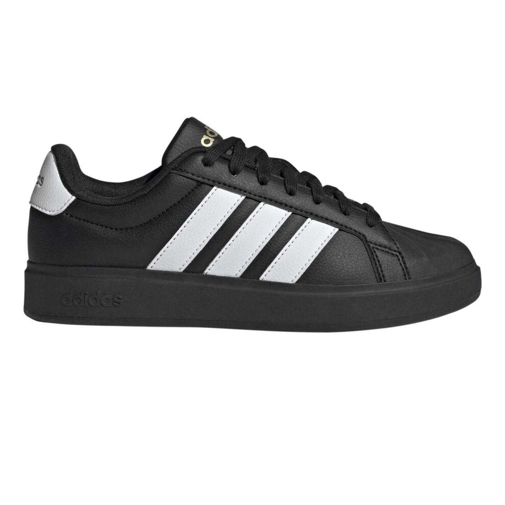 Adidas (8 Uk, Black/White) Womens/Ladies Grand Court Stripes Trainers