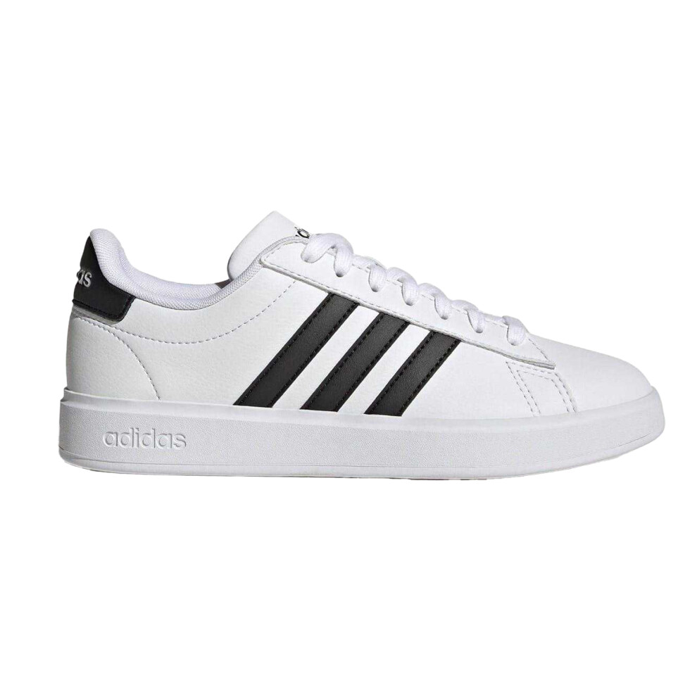 Adidas (5 Uk, White/Black) Womens/Ladies Grand Court Platform Trainers
