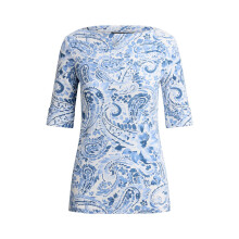 (14 UK, White/Blue) Ralph Lauren Womens/Ladies Floral T-Shirt