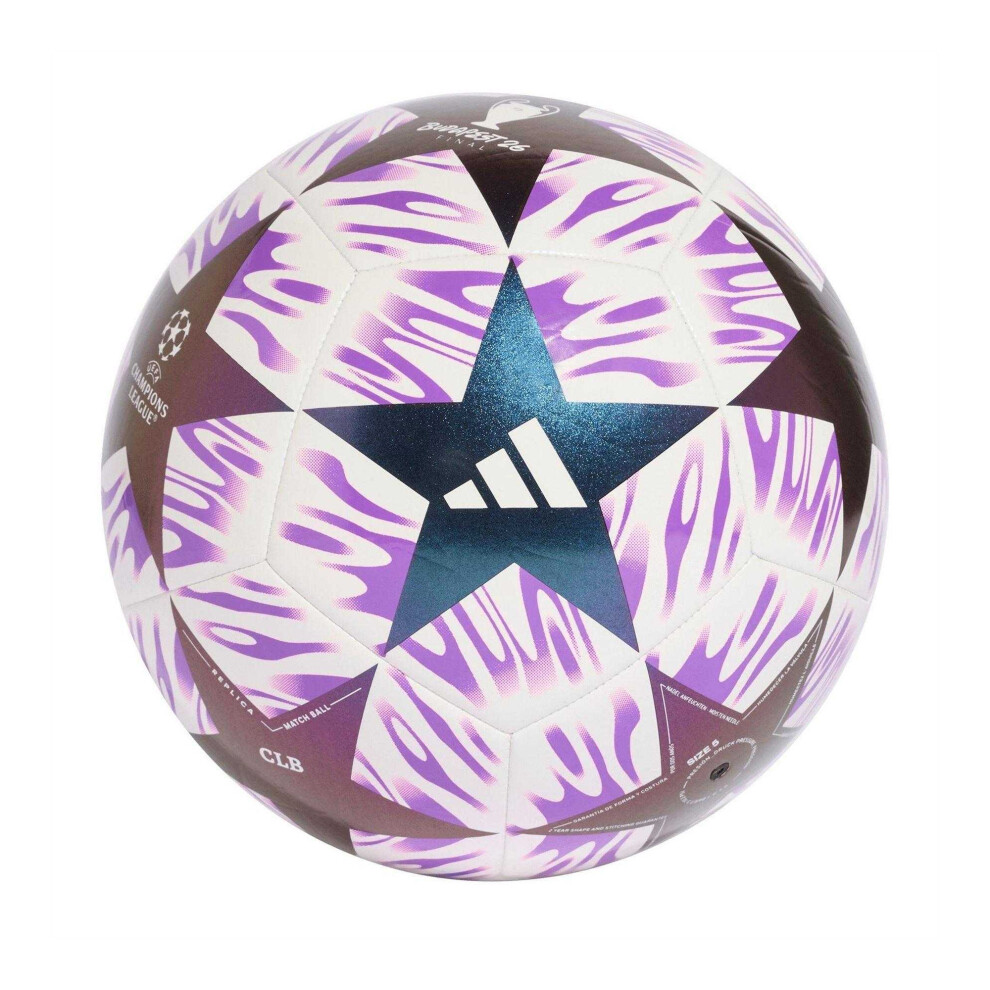 Adidas (4, White/Purple) Glider Football