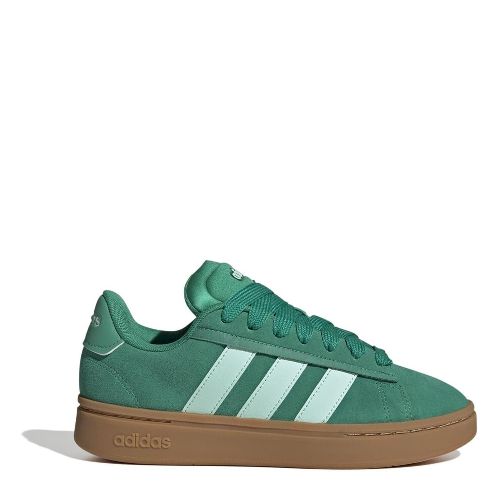 Adidas (5.5 Uk, Green/Mint) Womens/Ladies Grand Court Alpha Leather Cloudfoam Trainers