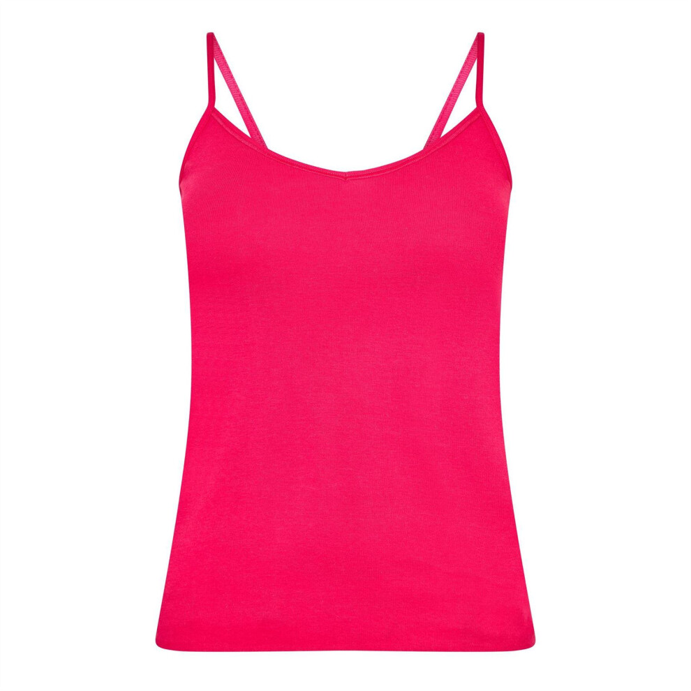 Puma (8 Uk, Pink) Womens/Ladies Ribbed V Neck Vest Top