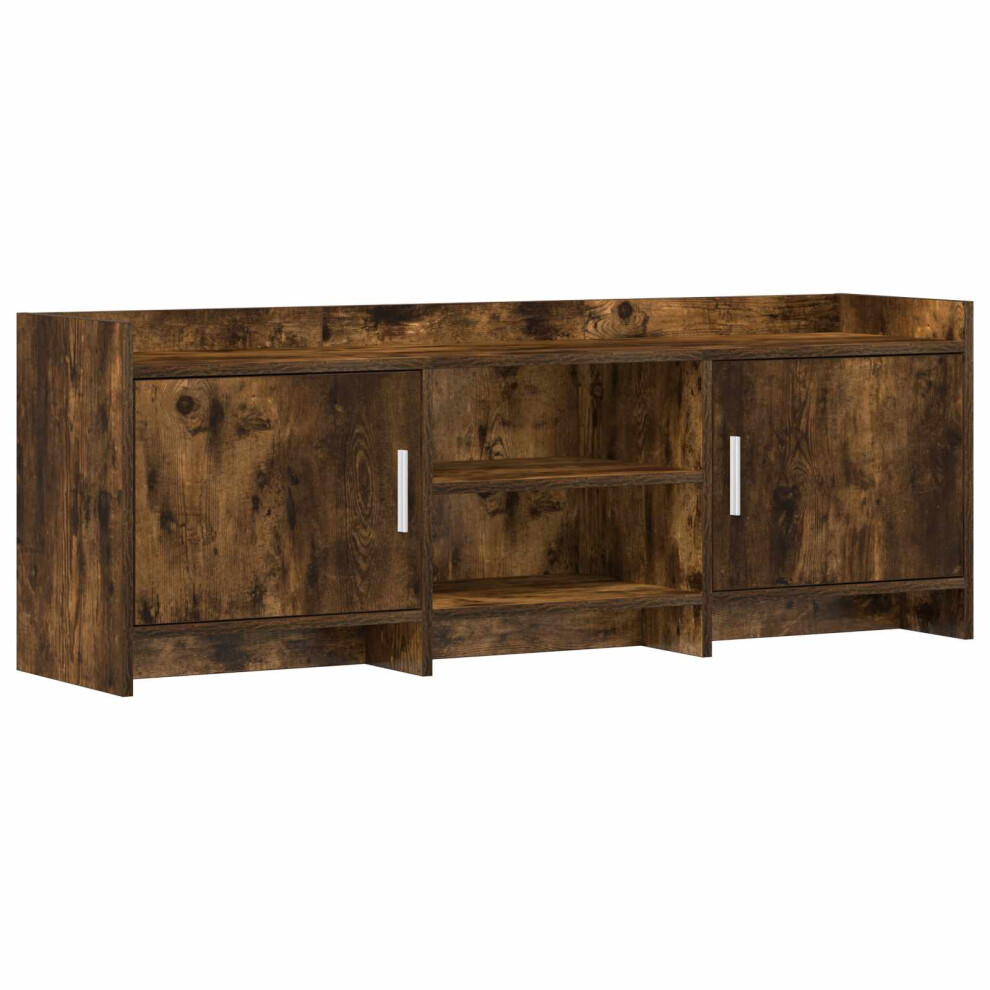 Vidaxl Tv Cabinet 130 X 33 X 47 Cm Smoked Oak Engineered Wood