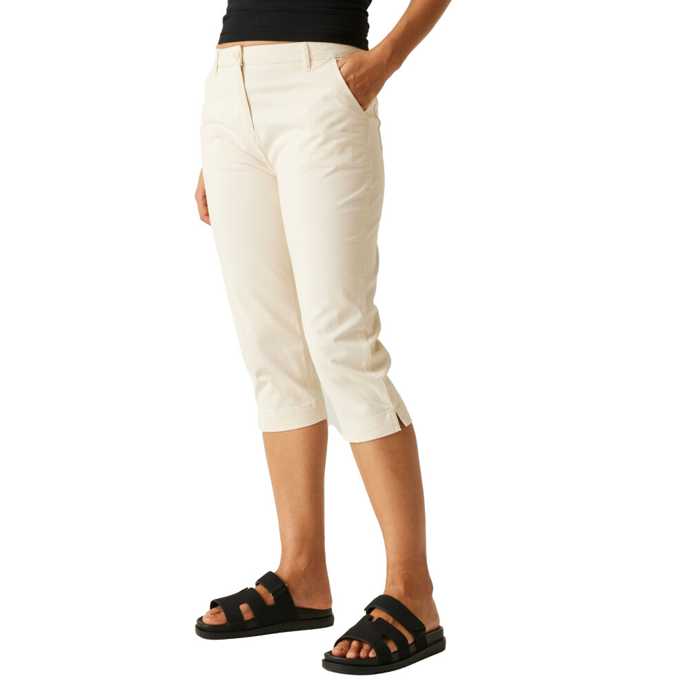 Regatta (12 Uk R, Light Vanilla) Womens/Ladies Bayletta Capri Trousers