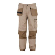 (XXL, Beige) Dunlop Mens Work Trousers