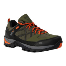 (9.5 UK, Cypress Green/Blaze Orange) Regatta Mens Samaris III Low Walking Shoes
