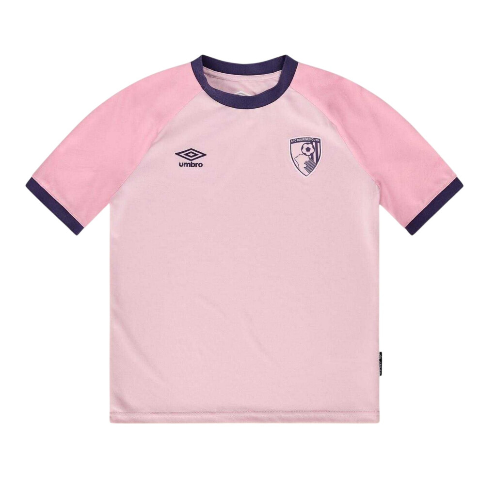 Umbro (11-12 Years, Pink) Childrens/Kids Afc Bournemouth Raglan T-Shirt