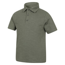 (7-8 Years, Green) Mountain Warehouse Childrens/Kids Slub Polo Shirt