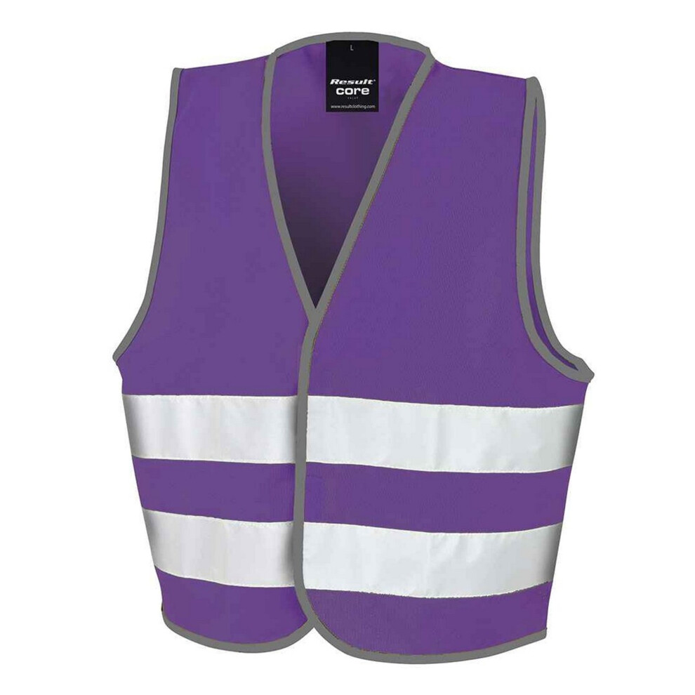 Result (L, Purple) Childrens/Kids Enhanced Hi-Vis Vest